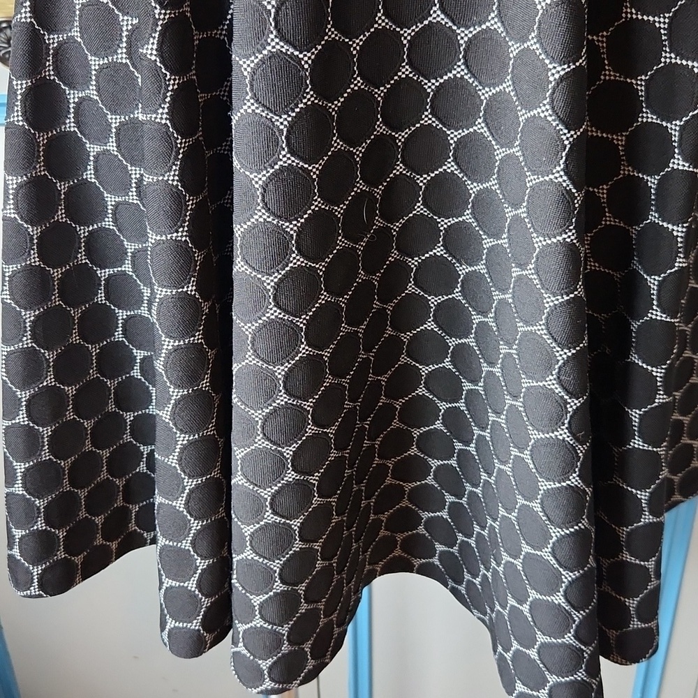 Elle Black & Charcoal Circle-Pattern Dres - Picture 5 of 14